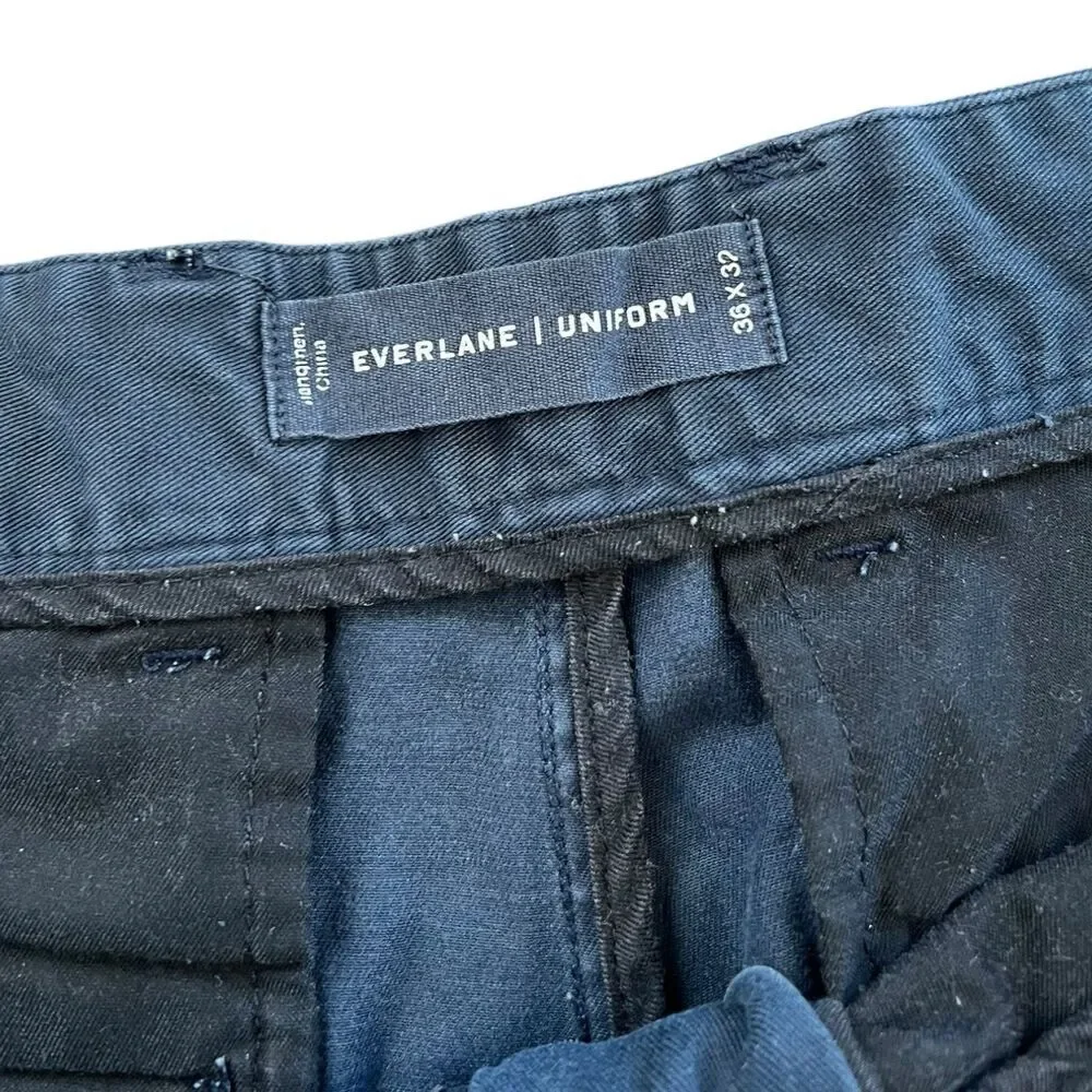 Everlane Uniform Navy Blue Athletic Fit Chino Pants 36